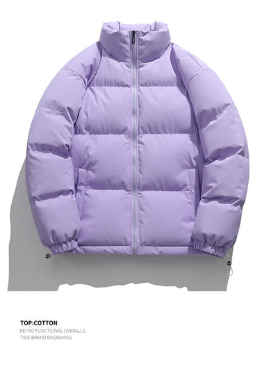 Chaqueta Acolchada de Plumas para Hombre con Cuello Alto - Image 25