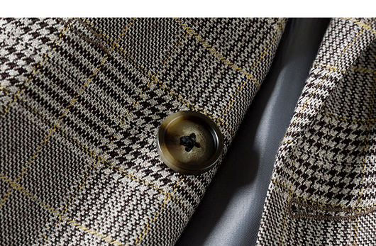Blazer Retro Británico de Largo Medio con Estilo Urbano - Image 3