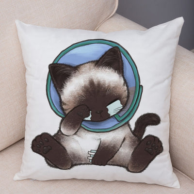 Funda de Almohada de Lino con Estampado Moderno para Sofá y Coche - Image 13