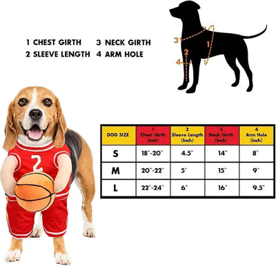 Disfraz de Jugador de Baloncesto para Perros - Outfit Deportivo Divertido - Image 2