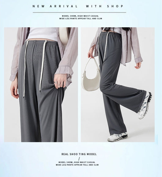 Pantalones Premamá Cómodos de Pierna Ancha sin Cintura Ajustable - Image 14