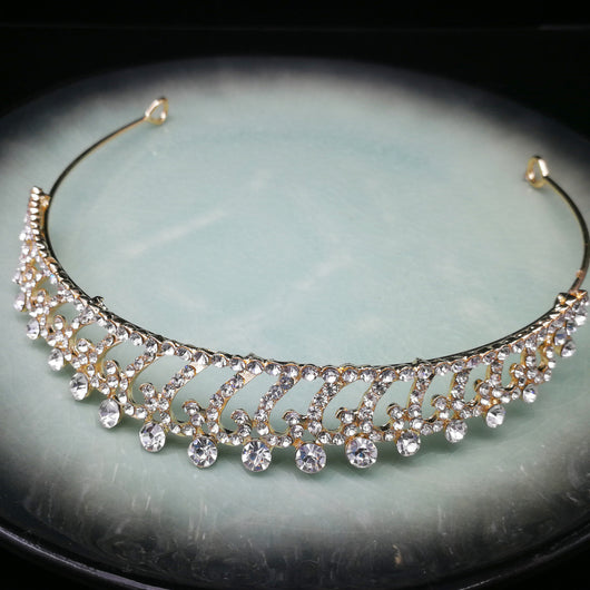 Diadema de Novia con Cristales Ojo de Caballo - Joyería Nupcial Europea y Americana - Image 27