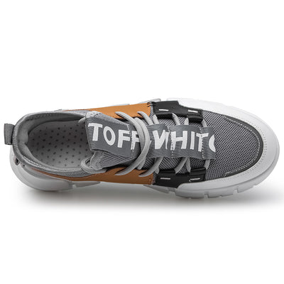 Tenis Casuales con Paneles de Cuero - Image 12