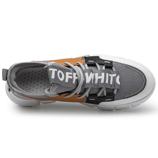 Tenis Casuales con Paneles de Cuero - Image 12