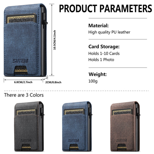 Billetera de Cuero Texturizado con Compartimentos para Tarjetas - Image 9