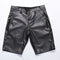 Shorts Masculinos de Couro Stretch Tecidos Cinco e Seis Pontos - Verão