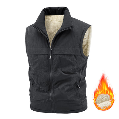 Chaleco Reversible Térmico para Hombre - Forro Polar Grueso y Cálido - Image 3