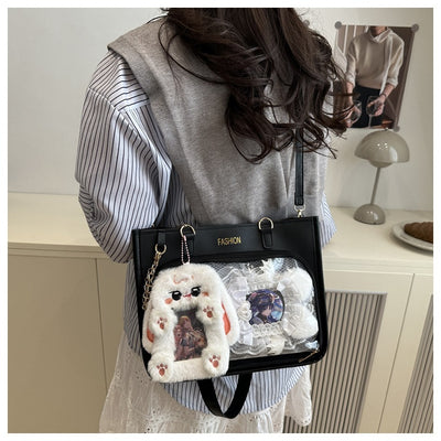 Bolsa Tote Amplia de Diseño Minimalista Japonés para Uso Casual - Image 9