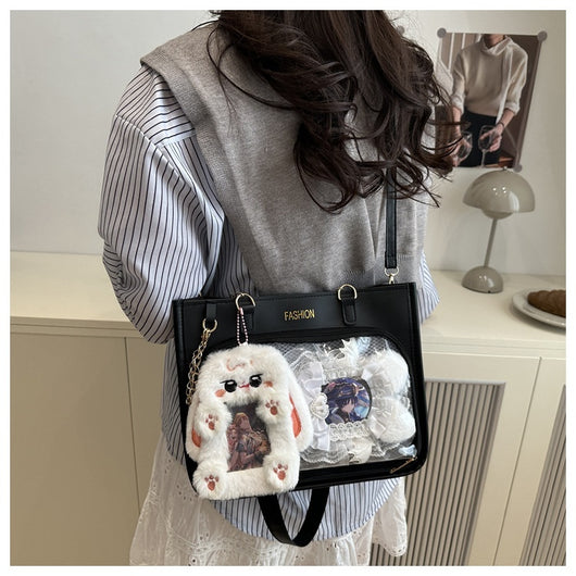 Bolsa Tote Amplia de Diseño Minimalista Japonés para Uso Casual - Image 9