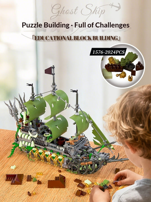 Barco Pirata Fantasma - Set de Construcción Educativo para Niños - Image 10