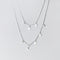 Collar Doble Capa de Estrella y Luna con Diamantes - Elegancia Femenina