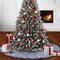 Falda de Árbol Navideño con Copos de Nieve - Decoración Festiva Elegante
