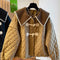 Chaqueta de Punto Suelta con Botones y Detalles Combinados para Mujer