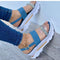 Sandalias Romanas con Suela Gruesa, Tiras Ajustables y Diseño Transparente