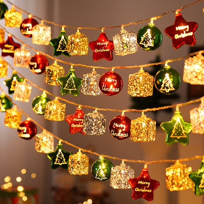 Guirnalda de Luces LED Navideñas Multicolor con Esferas Electrochapadas - Image 6