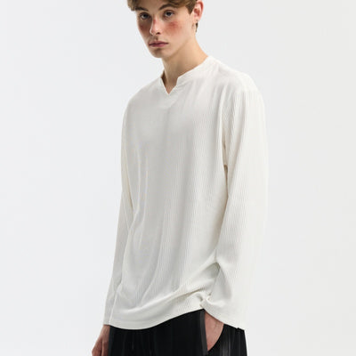 Camiseta Base Cuello V Manga Larga Casual - Image 10