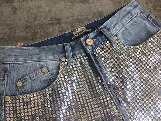 Pantalón Denim Recto Cropped de Tiro Medio para Mujer - Image 17