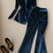 Conjunto de Traje Ejecutivo Mujer: Blazer Ajustado + Pantalón Talle Alto