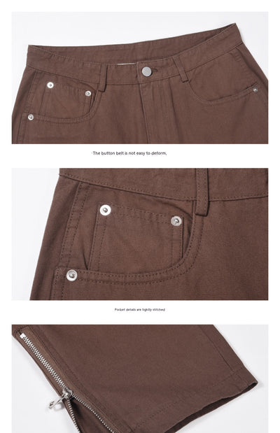 Jeans Casuales Hombre con Cierre Lateral y Bordes Desgastados - Image 12