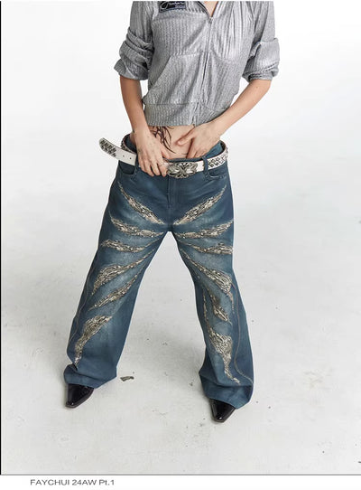 Jeans Holgados Estampado Leopardo 3D Digital Full Print - Image 13