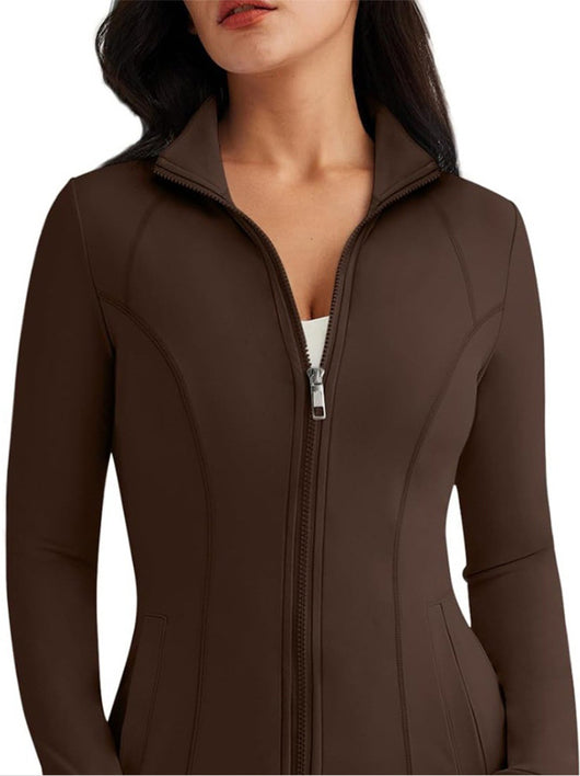 Chaqueta Deportiva Ajustada de Manga Larga con Tecnología Elástica - Image 9
