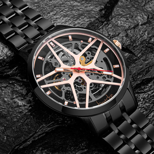Reloj Mecánico Automático Impermeable con Esfera Hueca para Hombre - Image 3