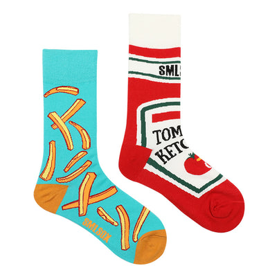 Calcetines Retro Asimétricos para Parejas - Algodón Cómodo Unisex - Image 20