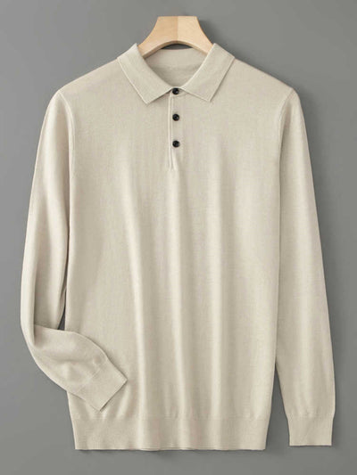 Suéter Cashmere Premium con Cuello Tipo Abrigo y Forro Térmico Grueso - Image 12