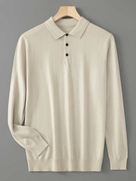 Suéter Cashmere Premium con Cuello Tipo Abrigo y Forro Térmico Grueso - Image 12