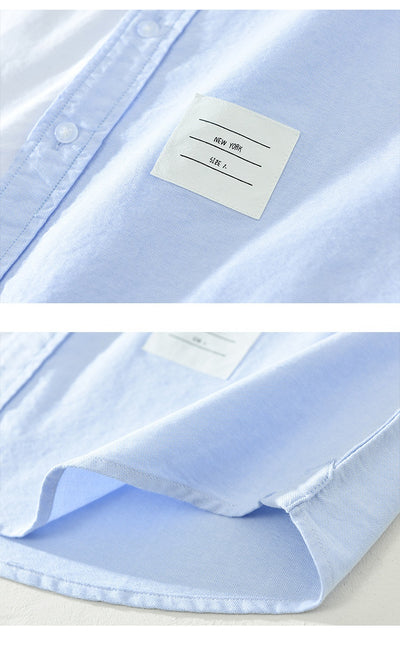 Camisa Casual de Manga Larga con Combinación de Colores Japonesa - Image 15
