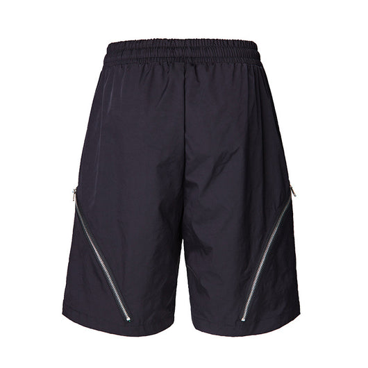 Shorts Casual con Diseño de Paneles Multi-Cierre - Image 3
