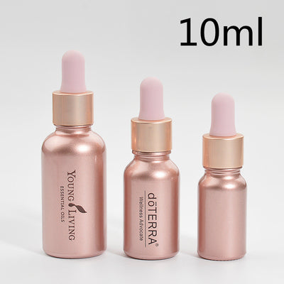 Botella Gotero de Vidrio Ámbar Rose Gold - Frasco Vacío para Aceites Esenciales y Cosméticos DIY - Image 8