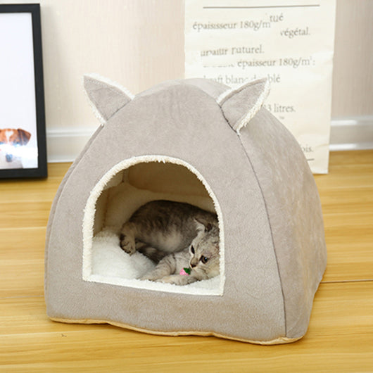 Casa Refugio Térmico para Mascotas con Diseño Yurta y Cojín Absorbente - Image 7
