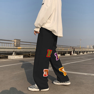 Pantalones Casuales para Hombre con Letras Bordadas Estilo Moderno - Image 9