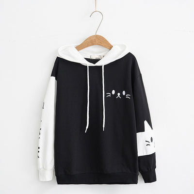 Sudadera con Capucha Gato Barbudo para Estudiantes - Image 6