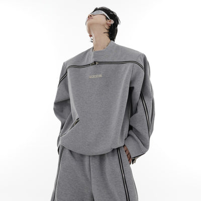 Sudadera Deportiva Oversized con Cierre de Cremallera y Hombreras Acolchadas - Image 13