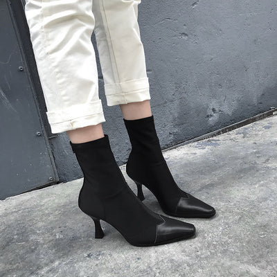 Botas Tobilleras Stiletto con Elástico - Comodidad y Estilo Otoño-Invierno - Image 3