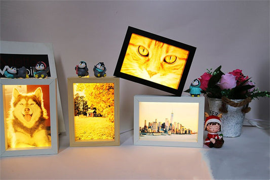 Lámpara Fotográfica Personalizada - Luz Nocturna DIY con Marco de Fotos - Image 2