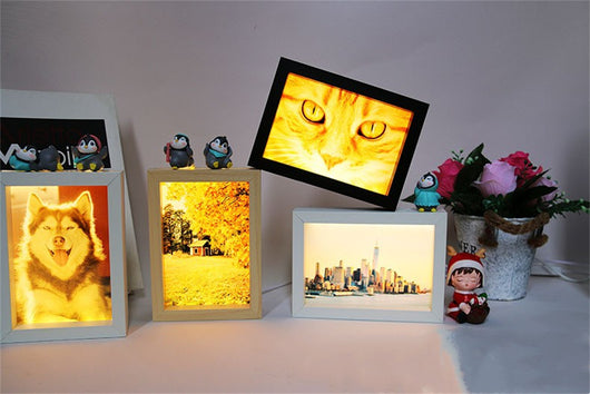 Lámpara Fotográfica Personalizada - Luz Nocturna DIY con Marco de Fotos - Image 2