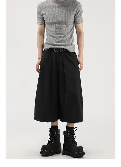 Pantalones Cortos de Vestir con Pliegues y Caída Ancha para Hombre - Image 20