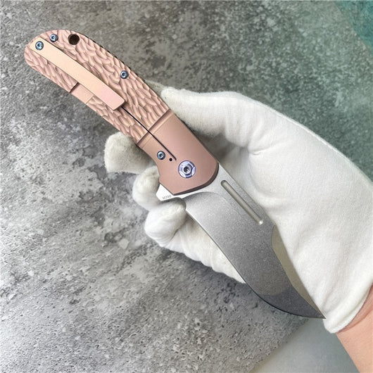 Cuchillo Plegable de Acero Reforzado con Titanio Alta Dureza - Image 7