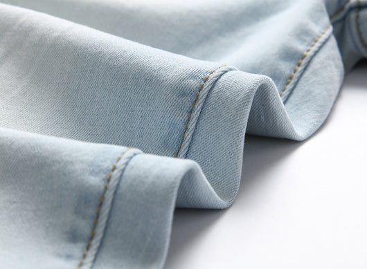 Jeans Slim Fit Azul Claro con Roturas - Image 19