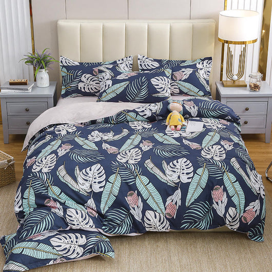 Juego de Cama Algodón Satinado de Cuatro Piezas con Funda Acolchada Reforzada - Image 18