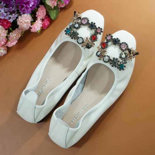 Zapatos Planos Cómodos con Boca Baja y Tacón Ligero - Image 28