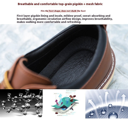 Botas Martin de Cuero Genuino para Hombre - Zapatos Trabajo Resistentes Punta Reforzada - Image 12