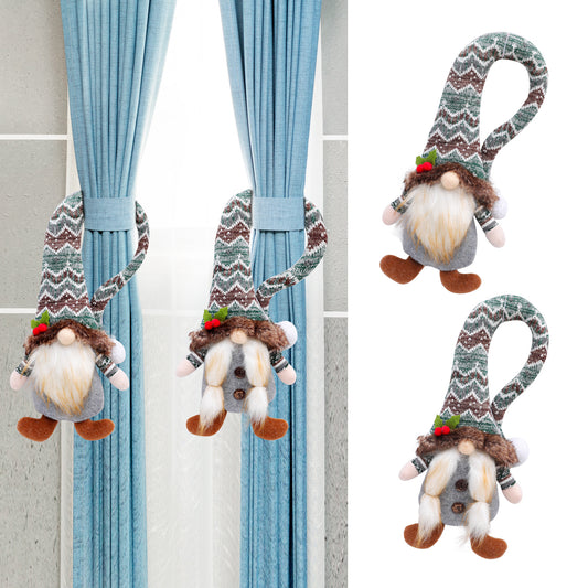 Sujetador de Cortina Navideño con Muñeca sin Rostro - Decoración del Hogar - Image 2