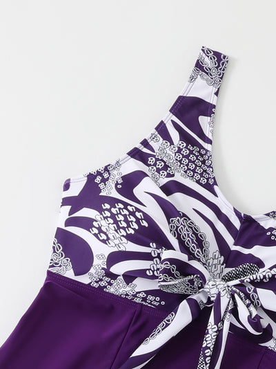 Traje de Baño Tankini Deportivo con Falda y Shorts Integrados - Image 13