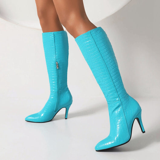 Botas de Tacón Fino Súper Alto Estilo Europeo y Americano - Image 17