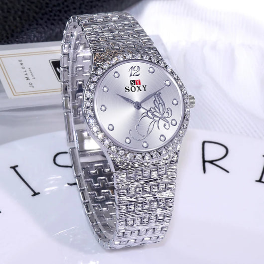 Reloj para Dama Casual con Diseño de Flores y Mariposas - Image 11