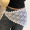 Delantal Decorativo con Pañuelo de Encaje Patchwork Estilo Coreano